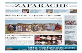 Periódico Zafarache 41 · 2015-07-01 · para Santa Ana el diario digital de la Ribera Baja del Ebro Por segundo año consecutivo, el Ayuntamiento de Velilla y la Asociación ‘Los