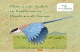 Observación de Aves en Extremadura. Cuaderno de Campo. · Cuaderno de Campo. . ... Torrejón el Rubio Malpartida de Plasencia Malpartida de Plasencia Plasencia Salorino Badajoz