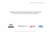 Impacto de la infraestructura de la calidad en América ... · Documento de proyecto Comisión Económica para América Latina y el Caribe (CEPAL) Impacto de la infraestructura de