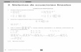 Solucionario de la unidad - Página de Jaime Pinto Rodríguez · 80 Unidad 3| Sistemas de ecuaciones lineales 3 Sistemas de ecuaciones lineales EJERCICIOS PROPUESTOS 1. Escribe en