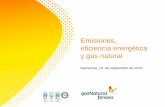 Emisiones, eficiencia energética y gas natural · del petróleo * Estudio publicado por la Agencia Internacional de la Energía en 2013. ... “blending” con Biogás Potenciar