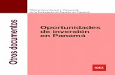 Oportunidades de inversión en Panamá - siagua.org · 9.01%, según datos del Instituto Nacional de Estadística y Censo (INEC), de la Contraloría ... total estimado del plan de