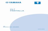 PANTALLA CL7 - Yamaha Motor Co., Ltd. · Configuración de las líneas de rumbo y de trayectoria ... Visualización de indicadores de mareas y corrientes ... Activación de las alertas