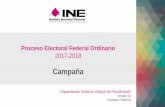 Presentación de PowerPoint - ine.mx‘A... · Las campañas electorales para Presidente de los Estados Unidos Mexicanos, senadores y diputados, tendrán una duración de noventa