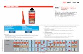 WIT-PM 200 - wurth.es 01 0141.pdf · • También recomendada para: bloque de hormigón hueco y hormigón ... metálicos, consolas, rejillas, objetos sanitarios, tuberías, líneas