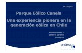 Parque Eólico Canela Una experiencia pionera en la ...expansiva.cl/media/archivos/20100819182814.pdf · ENFIERRADURA DE FUNDACIONES Canela II Central Eólica Canela II. PEDESTAL