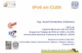 IPv6 en CUDI · 2012-08-20 · AGENDA 1. Introducción 2. IPv6 en el Mundo y en México 3. IPv6 en Internet2 (RedCLARA y RedCUDI) 4. Proyectos y Demostraciones 5. Referencias