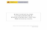 ENCUESTA DE COYUNTURA INDUSTRIAL (ECI): M · En España, los trabajos de elaboración de la Encuesta de Coyuntura Industrial (ECI), se iniciaron en 1962 y el primer cuestionario fue
