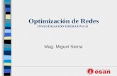 MODELOS DE OPTIMIZACION DE REDES - mastersierra.commastersierra.com/descargas/Redes_IO2_20181.pdf · MODELOS DE OPTIMIZACION DE REDES Introducción Terminología.Representación general