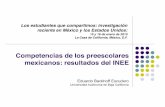 Competencias de los preescolares mexicanos: resultados del ... Lenguaje y comunicaci³n. 3. Pensamiento