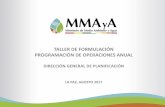 Presentación de PowerPoint - Ministerio de Medio Ambiente .... ELAB POA MMAYA 2018... · La programación de operaciones, debe incluir : i) Operaciones de Funcionamiento, inversión