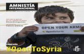 CAMPAÑA #OpenToSyria - amnistia.org.uy · Derecha.Tareq (nombre ficticio) vive con su familia en Irbid (Jordania). Fue arrestado y torturado en Siria. Su esperanza es ser reasentados