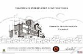 Gerencia de Información Catastral - Camacol Bogotá y ... · 1. •Englobes y Desenglobes NPH. ... INCORPORACION DE TOPOGRAFICOS (19) ACTUAL, CORRECCION Y MODIF TOPOGRAFICOS (37)