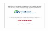 PROYECTO: FORTALECIMIENTO DE LOS ... - Habitat for … · proyecto: fortalecimiento de los sistemas de microfinanciamiento de vivienda en perÚ (atn/me-11249-rg) informe de evaluacion