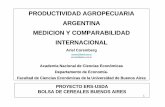 PRODUCTIVIDAD AGROPECUARIA ARGENTINA MEDICION Y ... · PRODUCTIVIDAD AGROPECUARIA ARGENTINA MEDICION Y COMPARABILIDAD INTERNACIONAL Ariel Coremberg acorem@fibertel.com.ar 1 …