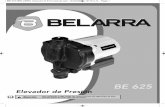 BE 625 BELARRA manual LO 612 manual.qxd DE AGUA/BE 625 BELARRA... · La clase de ruido de la bomba es menor de la limitación mínima del estándar de equipamien- to de maquinaria.