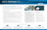 Fathom 10 - aft.com · en casos de diseño como operativos • Varíe la lógica operativa del sistema: tuberías y válvulas, (abiertas o cerradas) encienda o apague bombas, ajuste