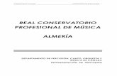 REAL CONSERVATORIO PROFESIONAL DE MÚSICA ALMERÍA“N... · Programación de Percusión. CONSEJERÍA DE EDUCACIÓN 2 PROGRAMA DE LA ESPECIALIDAD DE PERCUSIÓN