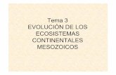 Tema 3 EVOLUCIÓN DE LOS ECOSISTEMAS … · 2011-02-24 · Aparición del vuelo en tetrápodos: ... Los primeros pasos evolutivos de las aves Archaeopteryx del Jurásico superior