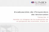 Evaluación de Proyectos de Inversión - Mi Materia en Líneamoodle2.unid.edu.mx/dts_cursos_mdl/pos/AN/PI/S11/PI11... · 2017-01-07 · 4.4.3 Balance general del proyecto ... Ruiz,