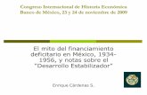El mito del financiamiento deficitario ... - Banco de México · Los 1940’s y el papel de la política económica ... Comparación de la Gran Depresión con la recesión de 1937-1938