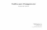 Software Empower - Waters · 34 Maple Street Milford, MA 01757 715030312ES, Revisión A. AVISO ... Guía de inicio del software Empower: Se trata de una introducción al software
