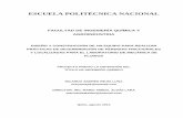 ESCUELA POLITÉCNICA NACIONAL - Repositorio Digitalbibdigital.epn.edu.ec/bitstream/15000/8539/3/CD-5753.pdf · determinación de pérdidas friccionales y localizadas para el laboratorio