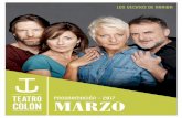 programación - 2017 MARZO - Teatro Colón · O Teatro Colón estrea este mes de marzo un novo ciclo, o Ciclo Colón Queer, unha aposta decidida pola diversidade, a integración social