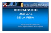 DETERMINACION JUDICIAL DE LA PENA - mpfn.gob.pe · El pedido de pena propuesto por el Ministerio Publico, no es un pedido libre dentro del marco punitivo, tiene que ser