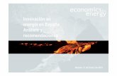 Innovación en energía en España Análisis y recomendaciones · patentes,PCT,solicitadas EE.UU. UE España. Estudio de los ahorros potenciales en el sector • Modelamos el sector