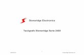 Stoneridge Electronics Tac³grafo Stoneridge Serie .4! 1 TAC“GRAFO SERIE 2400 El tac³grafo electr³nico