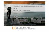 Experiencia con vinflunina en pacientes con cáncer ...abordajemultidisciplinar.net/wp-content/uploads/2013/04/4290_Caste... · tratamiento sistémico en segunda línea en cáncer