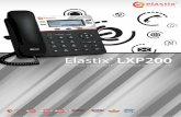 Elastix LXP200 - intersoftla.com telefono medio.pdf · Elastix® LXP200 es el teléfono ejecutivo IP que le ofrece una alta calidad y multiples funciones que maximizan la productividad