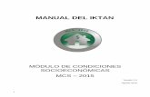 MANUAL DEL IKTAN - coneval.org.mx · 1 manual del iktan mÓdulo de condiciones socioeconÓmicas mcs – 2015 versión 1.0 agosto.2015