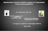 Metabolismo mineral y FGF23 / Klotho en enfermedad renal ...a/Nefro Medicos/cano... · VI Congreso Argentino de Nefrología Pediátrica. Mayo 2015. ... Santos F., Nefrologia 2003,