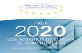 NOTARIOS DE EUROPA - Notaries of Europe · de mediación notarial. También trabajarán en la creación de una red de notarios mediadores identificados en el Directorio Europeo de