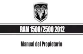 RAM 1500/2500 2012 - 4x4brasil.com.br · Chrysler de México, S.A. de C.V. Se reserva el derecho de hacer cambios en el diseño y especificaciones, y/o de hacer adiciones o mejoras