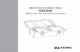 MICROOHMETRO 5600 - aemc.com · BATERIA (6) LOW: • La tensión de la batería está controlada permanentemente. Cuando la batería está baja de carga, el parpadeo del indicador