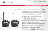 Un nuevo legado: más delgado, más pequeño e ... - Icom Spain S.L. · TRANSCEPTORES DIGITALES VHF UHF Un nuevo legado: más delgado, más pequeño e infinitamente mejor Las series