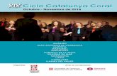 XIXCicle Catalunya Coral - FCEC - Pàgina principal · El cicle Catalunya Coral d’aquest any inicia els concerts d’un curs en ... La girafa Xavier ... Alan Menken (*1949) –