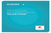 PROTECCIóN BACTERIOSTáTICA SILESTONE · Silestone® Premium Plus integra la tecnología de última generación basada en los iones de plata para la protección bacteriostática