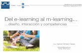 Del e-learning al m-learning · “Formação docente para o ensino superior mediado por tecnologias de informação e comunicação: articulando conhecimentos e práticas ...