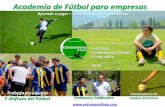 Academia de Fútbol para empresas - entrenaenlinea.com · Kinesiólogo gratuito X Entrenador para partidos de liga X Inscripción en Liga al final de cada ciclo de aprendizaje. X