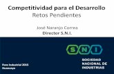 José Naranjo Correa - sni.org.pe · PARTICIPACIÓN DEL PBI MUNDIAL 40 PBI per CAPITA (US$ 6 558) 74 INDICE DE DESARROLLO HUMANO 82 ... Perú: La Agenda Pendiente para Simplificar