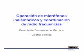 Operación de micrófonos inalámbricos y coordinacion de ...ecaths1.s3.amazonaws.com/luzysonido/579835985.es_pro_pres... · FM radio El espectro de radio . Tiempo Amplitud modulada