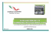 INFORME CAPUFE 2012 - > Inicio · 33.5% NO 66.6% SI NO AUTOPISTA MÉXICO-QUERÉTARO-IRAPUATO 38,7% 61,3% ... NS/NR N:750 1.7% El nivel de recordación de la campaña sobre prevención