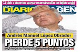 Andrés Manuel López Obrador PIERDE 5 PUNTOSdiarioimagenqroo.mx/noticias/wp-content/pdfedit/pdfarchive/2018/... · Caro muy caro le está saliendo a Andrés Manuel López Obra-dor