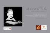 RECITAL DE AINHOA ARTETA · ANAA: 20 AÑOS Con motivo de su vigésimo aniversario, la asociación tiene el honor de presentar un recital de la soprano Ainhoa Arteta, gran amante de