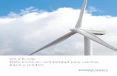 Datos generales - siemensgamesa.com · Datos generales Potencia nominal 2.625 MW Clase de viento IEC IIIA Control Pitch y velocidad variable Temperatura operativa estándar Rango