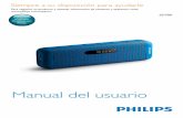 Manual del usuario - download.p4c.philips.com · consulte la compatibilidad con Bluetooth en el manual de usuario del mismo. • Para desconectar el dispositivo con Bluetooth:El producto